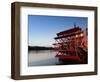 Paddlewheel Riverboat Julia Belle Swain on the Mississippi River, La Crosse, Wisconsin-Walter Bibikow-Framed Photographic Print