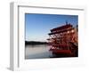 Paddlewheel Riverboat Julia Belle Swain on the Mississippi River, La Crosse, Wisconsin-Walter Bibikow-Framed Photographic Print