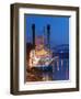 Paddlewheel Riverboat Julia Belle Swain on the Mississippi River, La Crosse, Wisconsin-Walter Bibikow-Framed Photographic Print