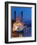 Paddlewheel Riverboat Julia Belle Swain on the Mississippi River, La Crosse, Wisconsin-Walter Bibikow-Framed Photographic Print