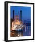 Paddlewheel Riverboat Julia Belle Swain on the Mississippi River, La Crosse, Wisconsin-Walter Bibikow-Framed Photographic Print