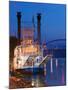 Paddlewheel Riverboat Julia Belle Swain on the Mississippi River, La Crosse, Wisconsin-Walter Bibikow-Mounted Photographic Print