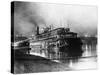 Paddlewheeler on the Mississippi-null-Stretched Canvas