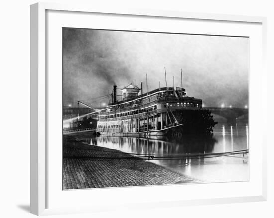 Paddlewheeler on the Mississippi-null-Framed Photographic Print