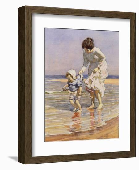 Paddling, 1915-William Kay Blacklock-Framed Giclee Print