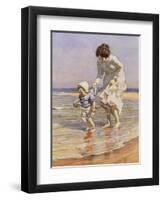 Paddling, 1915-William Kay Blacklock-Framed Giclee Print