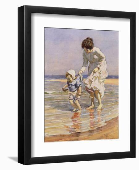 Paddling, 1915-William Kay Blacklock-Framed Giclee Print