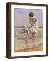 Paddling, 1915-William Kay Blacklock-Framed Giclee Print