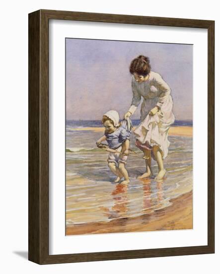 Paddling, 1915-William Kay Blacklock-Framed Giclee Print