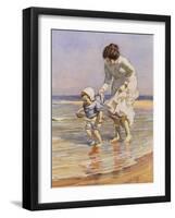 Paddling, 1915-William Kay Blacklock-Framed Giclee Print