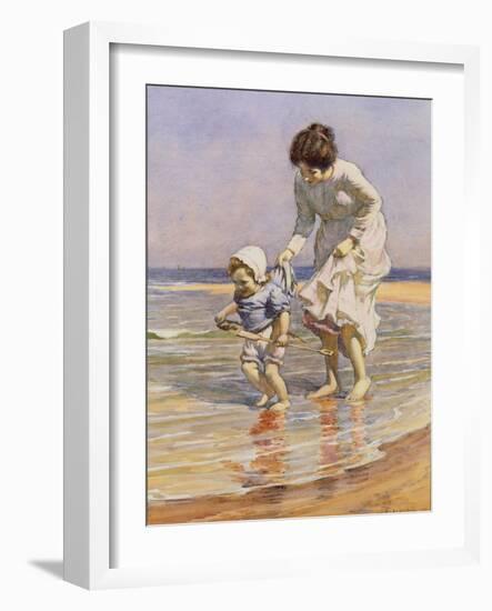 Paddling, 1915-William Kay Blacklock-Framed Giclee Print