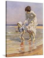 Paddling, 1915-William Kay Blacklock-Stretched Canvas