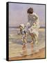 Paddling, 1915-William Kay Blacklock-Framed Stretched Canvas