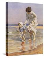 Paddling, 1915-William Kay Blacklock-Stretched Canvas