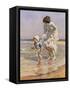 Paddling, 1915-William Kay Blacklock-Framed Stretched Canvas