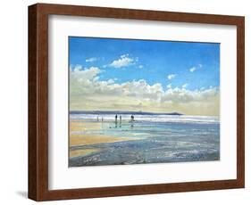 Paddling at the Edge-Timothy Easton-Framed Photographic Print