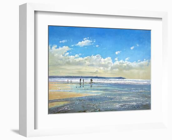 Paddling at the Edge-Timothy Easton-Framed Photographic Print