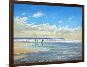 Paddling at the Edge-Timothy Easton-Framed Giclee Print