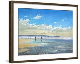 Paddling at the Edge-Timothy Easton-Framed Giclee Print