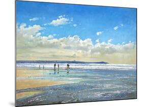 Paddling at the Edge-Timothy Easton-Mounted Giclee Print