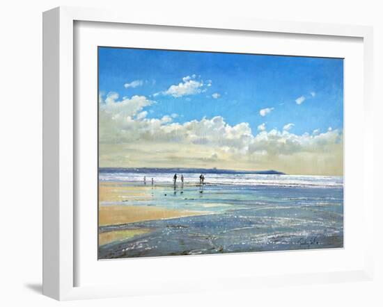 Paddling at the Edge-Timothy Easton-Framed Giclee Print