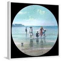 Paddling at Weymouth-null-Framed Photographic Print