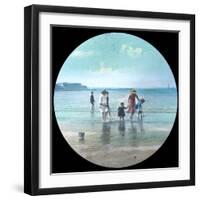 Paddling at Weymouth-null-Framed Photographic Print