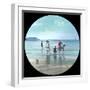 Paddling at Weymouth-null-Framed Photographic Print