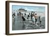 Paddling Eastbourne-null-Framed Art Print