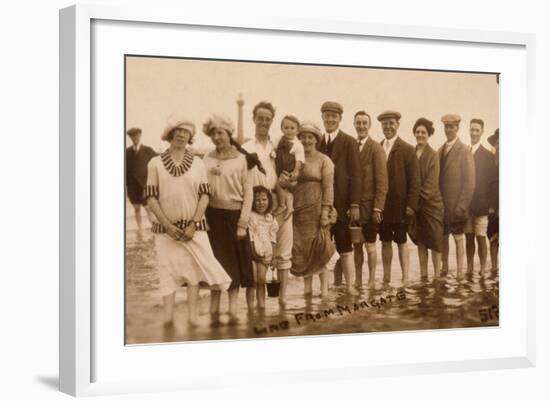 Paddling, Kent Coast-null-Framed Photographic Print