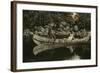 Paddling the Wounded British Officer, 1897-Frederic Remington-Framed Giclee Print