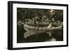 Paddling the Wounded British Officer, 1897-Frederic Remington-Framed Giclee Print