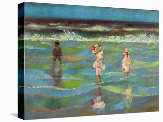 Paddling-Robert Tyndall-Stretched Canvas