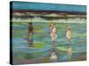 Paddling-Robert Tyndall-Stretched Canvas