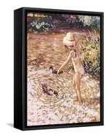 Paddling-Paul Gribble-Framed Stretched Canvas