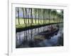 Paddy Fields and Waterway with Local Boat, Kashmir, India-John Henry Claude Wilson-Framed Photographic Print