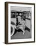 Paddy Naismith pouring a drink from the cocktail bar in her Ballot at the Southport Rally, 1928-Bill Brunell-Framed Photographic Print