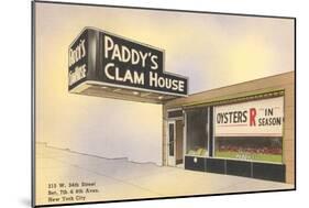 Paddy's Clam House, New York City-null-Mounted Art Print