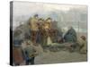 Paddy's Clothes Market, Sandgate, 1898-Ralph Hedley-Stretched Canvas