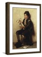 Paddy's Valentine, 1885-John George Brown-Framed Giclee Print