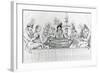 Padean Minstrels in Performance at Vauxhall Gardens, London-null-Framed Giclee Print