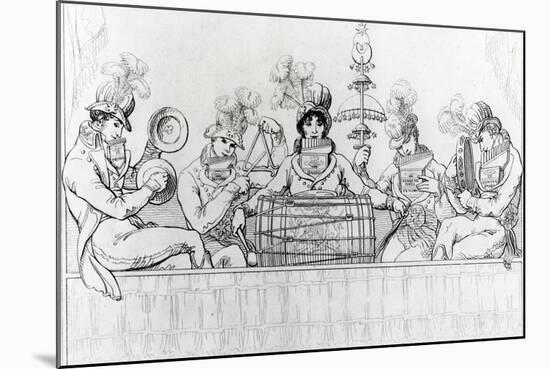 Padean Minstrels in Performance at Vauxhall Gardens, London-null-Mounted Giclee Print