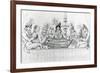 Padean Minstrels in Performance at Vauxhall Gardens, London-null-Framed Giclee Print