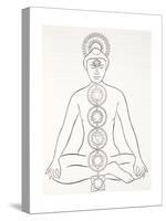 Padmasana or Lotus Position-null-Stretched Canvas