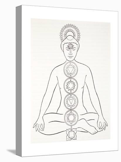Padmasana or Lotus Position-null-Stretched Canvas
