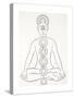 Padmasana or Lotus Position-null-Stretched Canvas