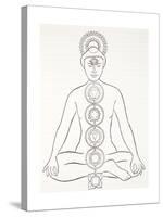 Padmasana or Lotus Position-null-Stretched Canvas