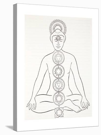 Padmasana or Lotus Position-null-Stretched Canvas