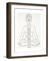 Padmasana or Lotus Position-null-Framed Giclee Print