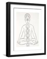 Padmasana or Lotus Position-null-Framed Giclee Print